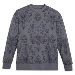 Disney Parks Haunted Mansion Wallpaper Pullover Sweatshirt Size Med